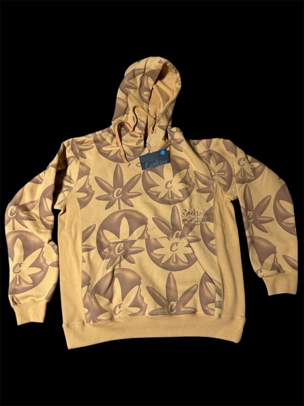 Cookies Horticulturist Club Hoodie Tan All Over Print Size S